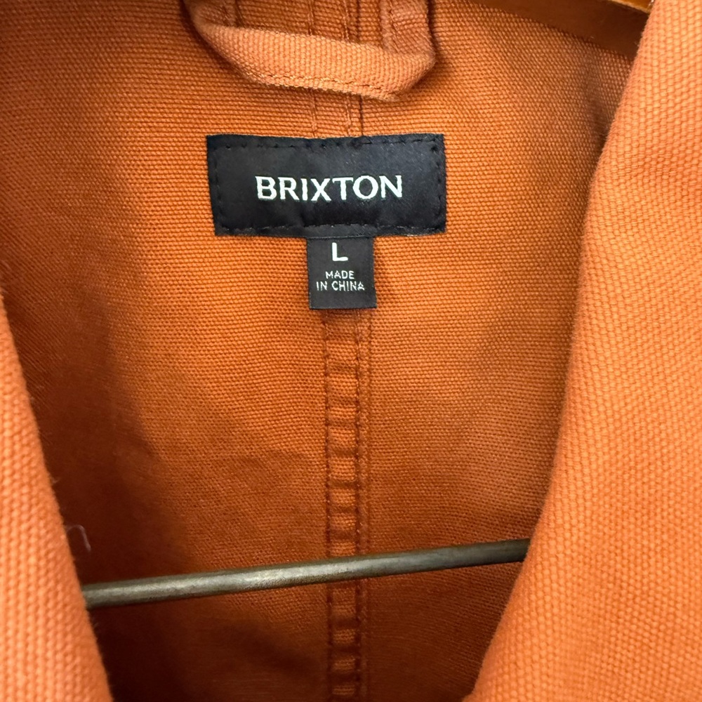 Brixton Rust-Orange Lightweight Work Jacket - image 3